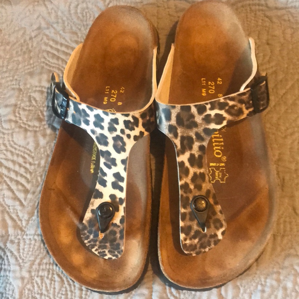 Birkenstocks. Leopard. Size 42. New condition.